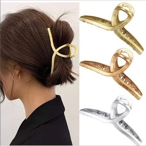 3 Hair Claws Jewelry NEW